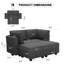 Ensemble de canapé-lit modulaire convertible Neemi-1372717432
