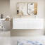 Meuble-lavabo élégant et durable avec excellent rangement et lavabo fonctionnel