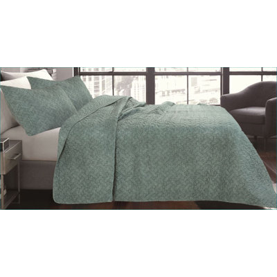 Shibori Polyester Solid Colour Quilt
