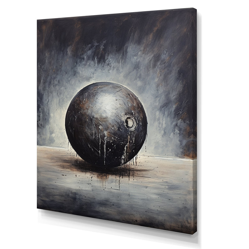 «Bowling Slate Strike» sur toile, H 32 po x l 16 po x P 1 po, Toile tendue