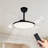 Retractable Ceiling Fans With Lights,42 Inch Ceiling Fan With Light And Remote Control,Flush Mount,DC Reversible Ceiling Fan-1963214287