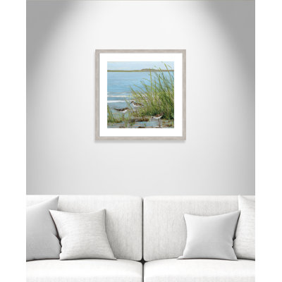 Aziriah 'Afternoon on the Shore III' Framed Acrylic Painting Print
