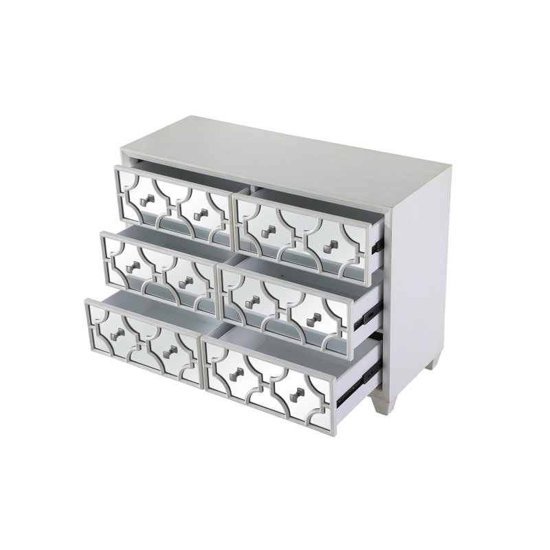 48'' W 6 - Drawer Dresser, Antique White