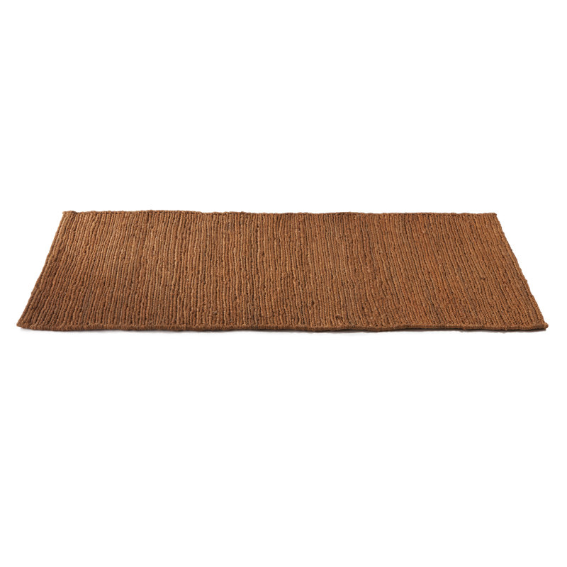 Solid Colour Jute / Sisal Area Rug, Runner 60 x 140cm