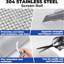 Rouleau de moustiquaire en acier inoxydable 40 po x 98 pi