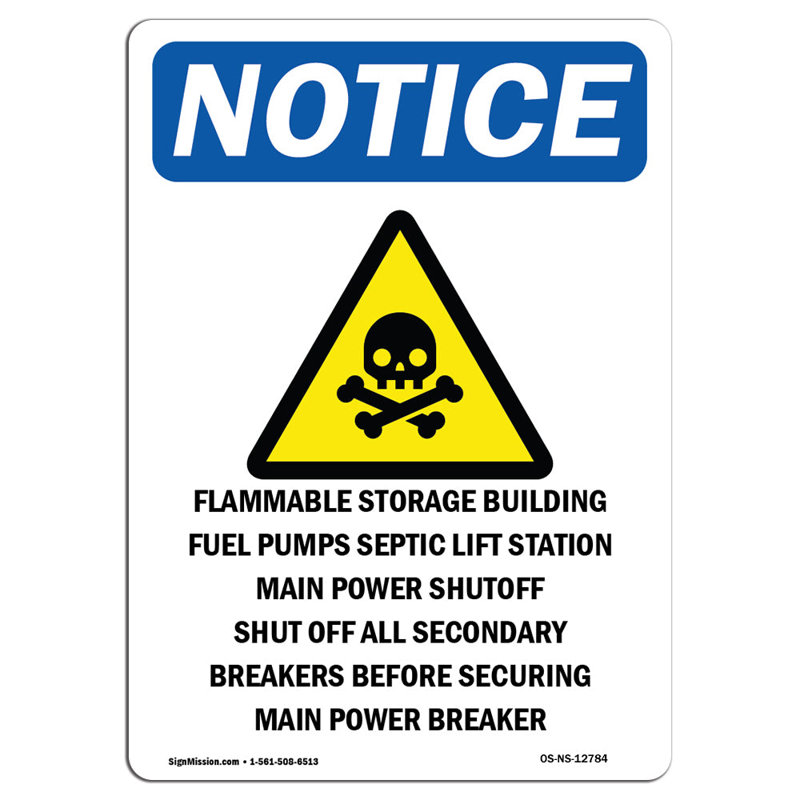 Flammable Storage Sign
