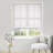 White Emboss Designed Cordless Pleated Paper Shades With Printed Flower Pattern-642198036