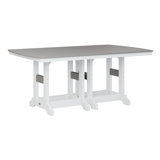 Berlin Gardens Garden Classic Regular Top With White Base Rectangular Counter Height Table