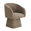 Chaises de salle à manger pivotantes rembourrées, chaises d'appoint en chenille, siège à coussin profond (ensemble de 2)-1043507924