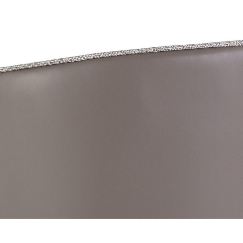 Ikon Barrel Chair, Gray Faux Leather