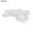 U-Shaped Modular Convertible Sofa With Storage Function-177522370