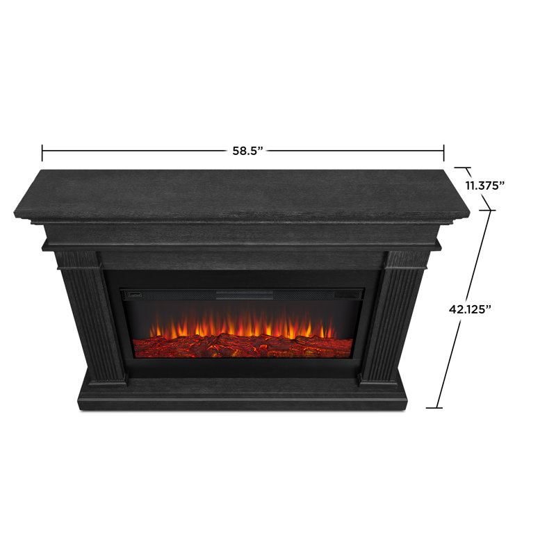 Beau 59" Landscape Electric Fireplace by Real Flame, Gray, Standard