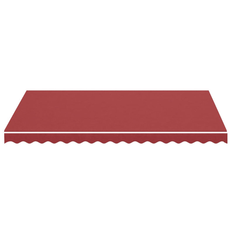 Awning Top Sunshade Canvas , Burgundy Red, 450cm W x 350cm D