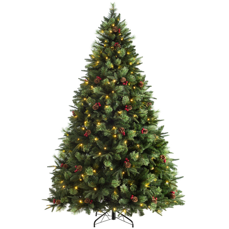 243.84cm H Lighted Artificial Christmas Tree