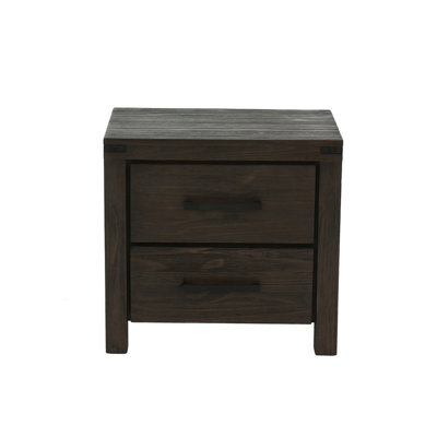 2 Drawers Nightstand In Espresso