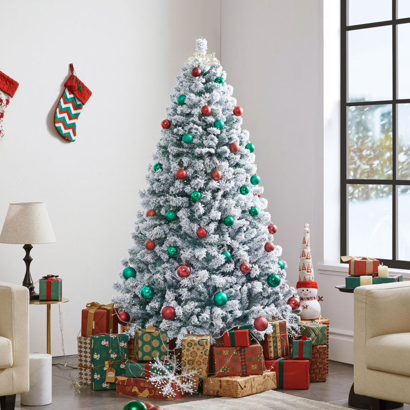 Arbre de Noël artificiel en épinette Jaleana, 6', Vert