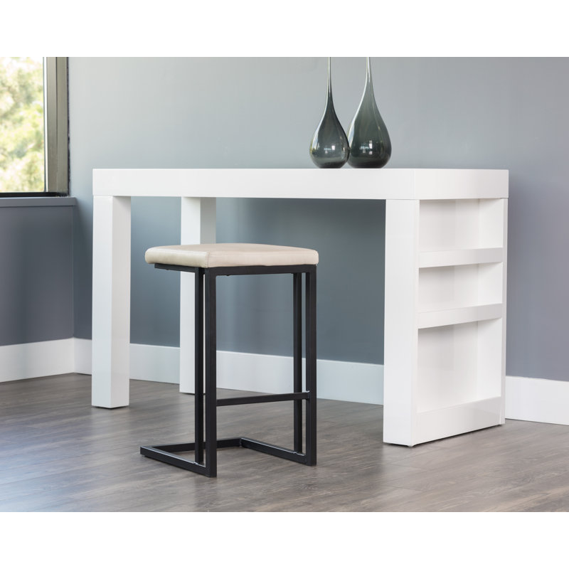 Boone Bar & Counter Stool, Counter Stool (26" Seat Height), Cream Performance Basketweave