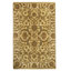 Hand Knotted Wool Oriental Area Rug in Gold And Ivory