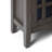 Bedford 32"W Solid Wood Transitional Low Media Cabinet with Glass Doors and Adjustable Shelves-850442383