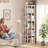 Fortis 54"H x 15.8"W x 15.8"D Rotating Bookcase, Coner bookshelf-928117188-933582473