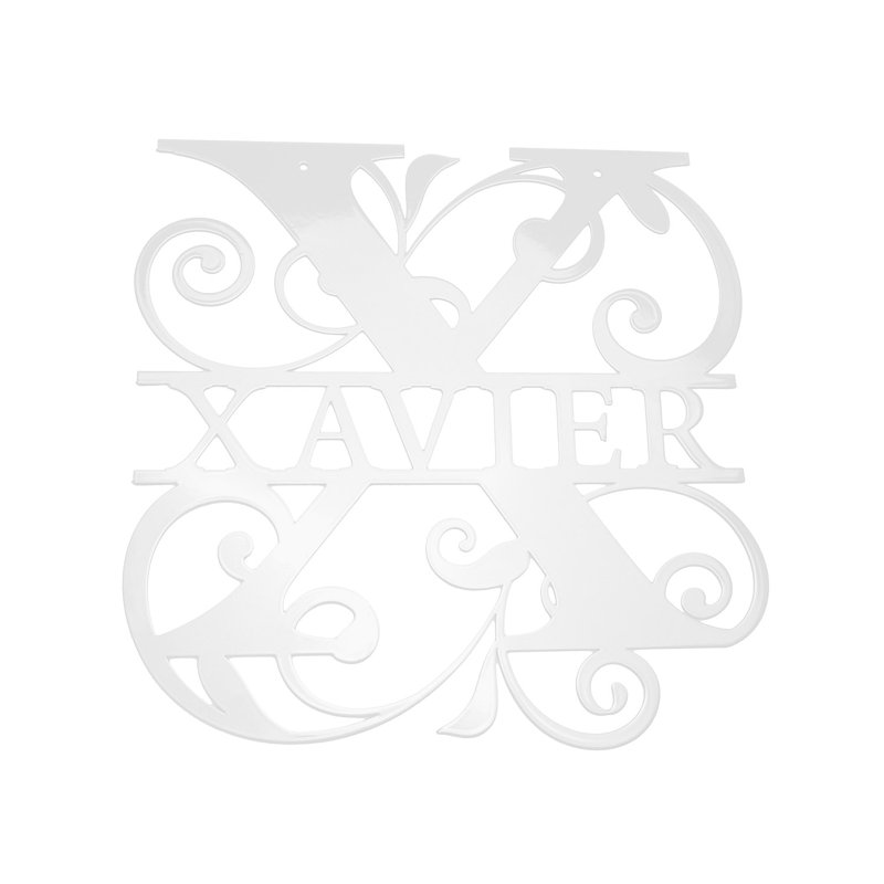 Anbut 16" Wall Accent, White, Letter X, Yes