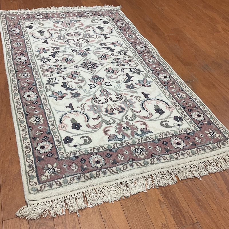 Tapis en laine fabriqué à la main Indo Kashan
