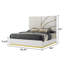 Ensemble de chambre à coucher Eward 5-N King blanc et or-363494351-432521379