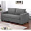 Canapé 2 pièces de style moderne avec coussin de dossier et pieds en plastique-911486676