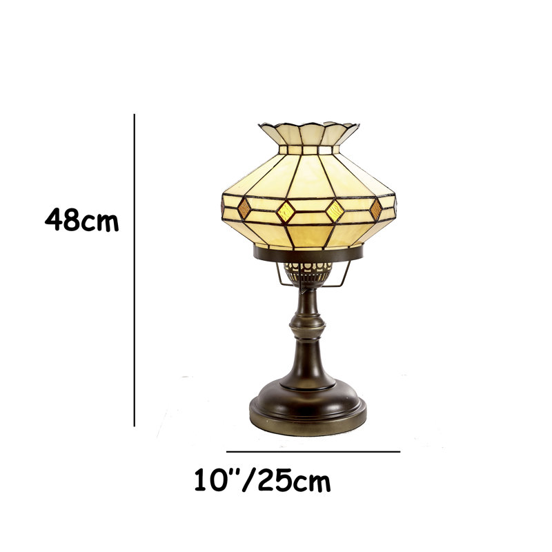 Stony Creek Metal Table Lamp, Beige / Brown