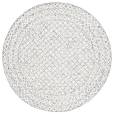 Abstract Hand Tufted Wool, Cotton Geometric Rug