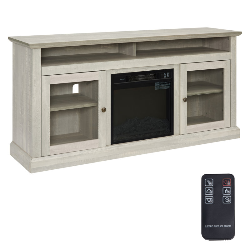 Rustic Elegance Fireplace TV Stand – Cozy Warmth Meets Everyday Function