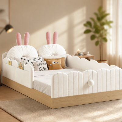 Upholstered Platform Bed with Storage