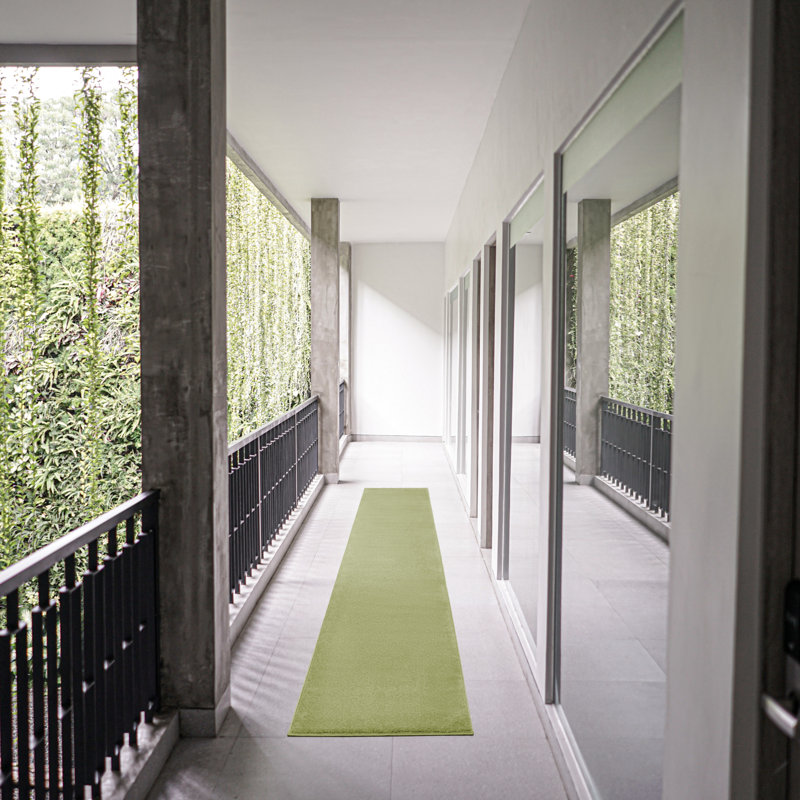 Tapis vert intérieur / extérieur Nourison Essentials, Tapis de couloir 2 pi 2 po x 14 pi