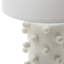 66cm Tall White Ceramic Living Room Table Lamp, Bedside Buffet Lamp White Linen Shade