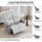  Loveseat Recliner Sofa,Double Reclining Loveseat with Side Pockets,Small couch for Living Room, RV, Home Theater Seating-Gray-61778326-49603443
