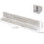 3 Piece Pine Solid Wood Floating Shelf