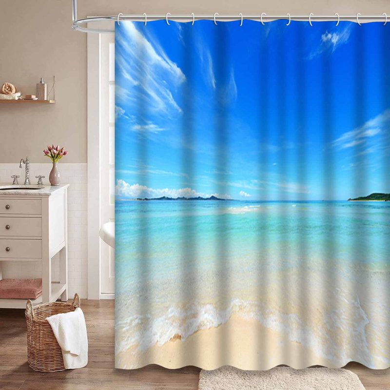Rideau de douche Summer Beach, L 72 po x l 72 po