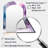 Violet Storm At The Horizon II - Liquid Ink Arch Large Mirror, Modern Asymmetrical Unique Wall Mirror Decor, Printed Metal Art-269736698