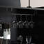 Buffet en bois manufacturé noir + rotin-1589383880-1589383886