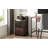 Wrought Studio™ 2 Drawer LED Nightstand, Night Stand With Fast Charging, 3 USB Ports And 2 Power Outlets, Bedside Table With Open Shelf, 29 Inch Nightstand With Lock For Bedroom, Espresso Color