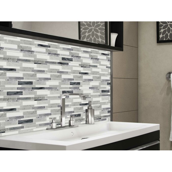 MosaicTileOutlet Linear Natural Stone Mosaic Sheet Wall Tile & Reviews ...