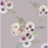 Victorian Flowers Floral Peel & Stick Wallpaper Roll by Jamie Graney
