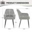 Chenille Fabric Dining Chair-667873214