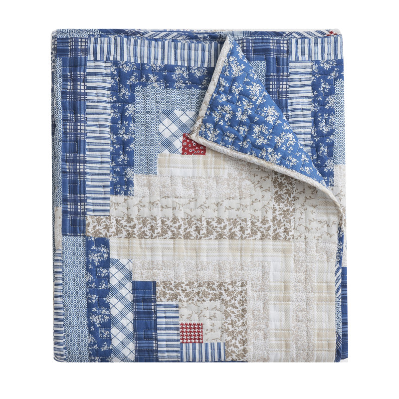 Accessoire de jet pour chalet Greenland Home Fashions Cottage, 50 x 60 po, Blue Cabin