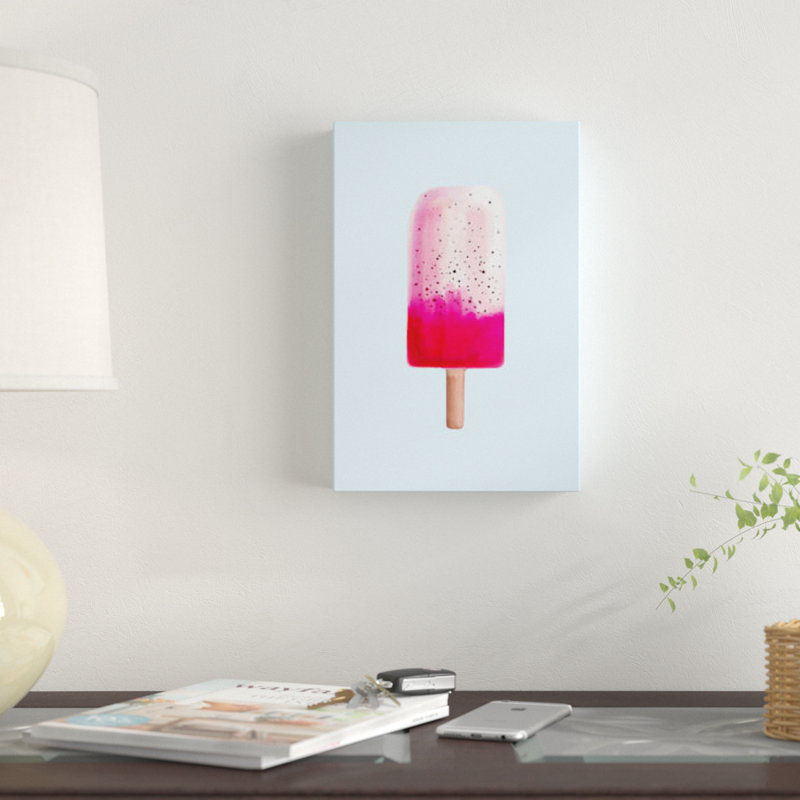«Dragon Fruit Popsicle», impression sur toile tendue, H 26 po x l 18 po x P 1,5 po, Toile tendue, Pas de tapis