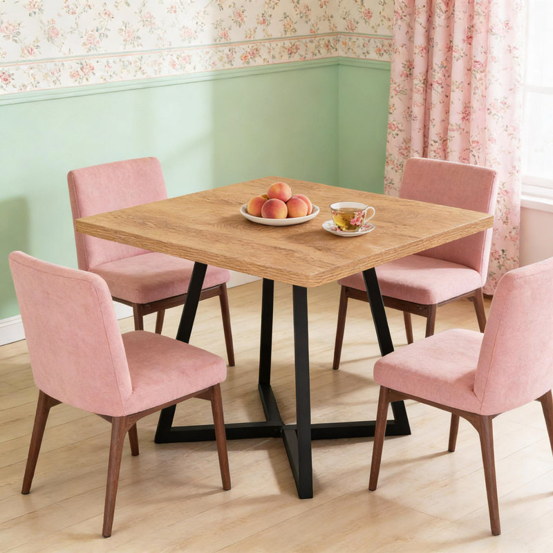 Bureau d'ordinateur carré, table de salle à manger, petite table de conférence