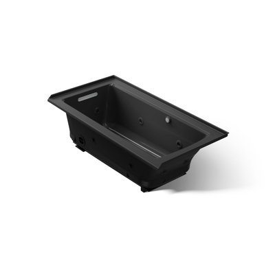 Archer 60-in X 30-in Integral Flange Whirlpool Heated Bubblemassage Air Bath with Right-hand Drain