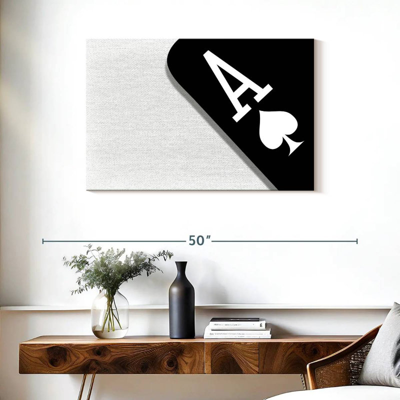 Senne Poker Cards, 24" H x 36" W