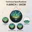 Panneau de vitrail 12 "H Northern Lights-321674570