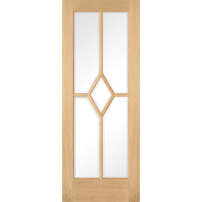 Reims Glazed Prefinished Oak Internal Door